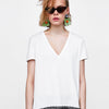 T-Shirt with Matching Lace Appliques