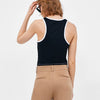 Top with Contrasting Trym
