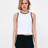 Top with Contrasting Trym