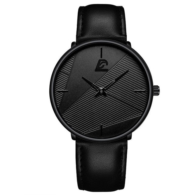 reloj hombre 2021 Fashion Watches Men Classic Black Ultra Thin Stainless Steel Mesh Belt Quartz Wrist Watch relogio masculino